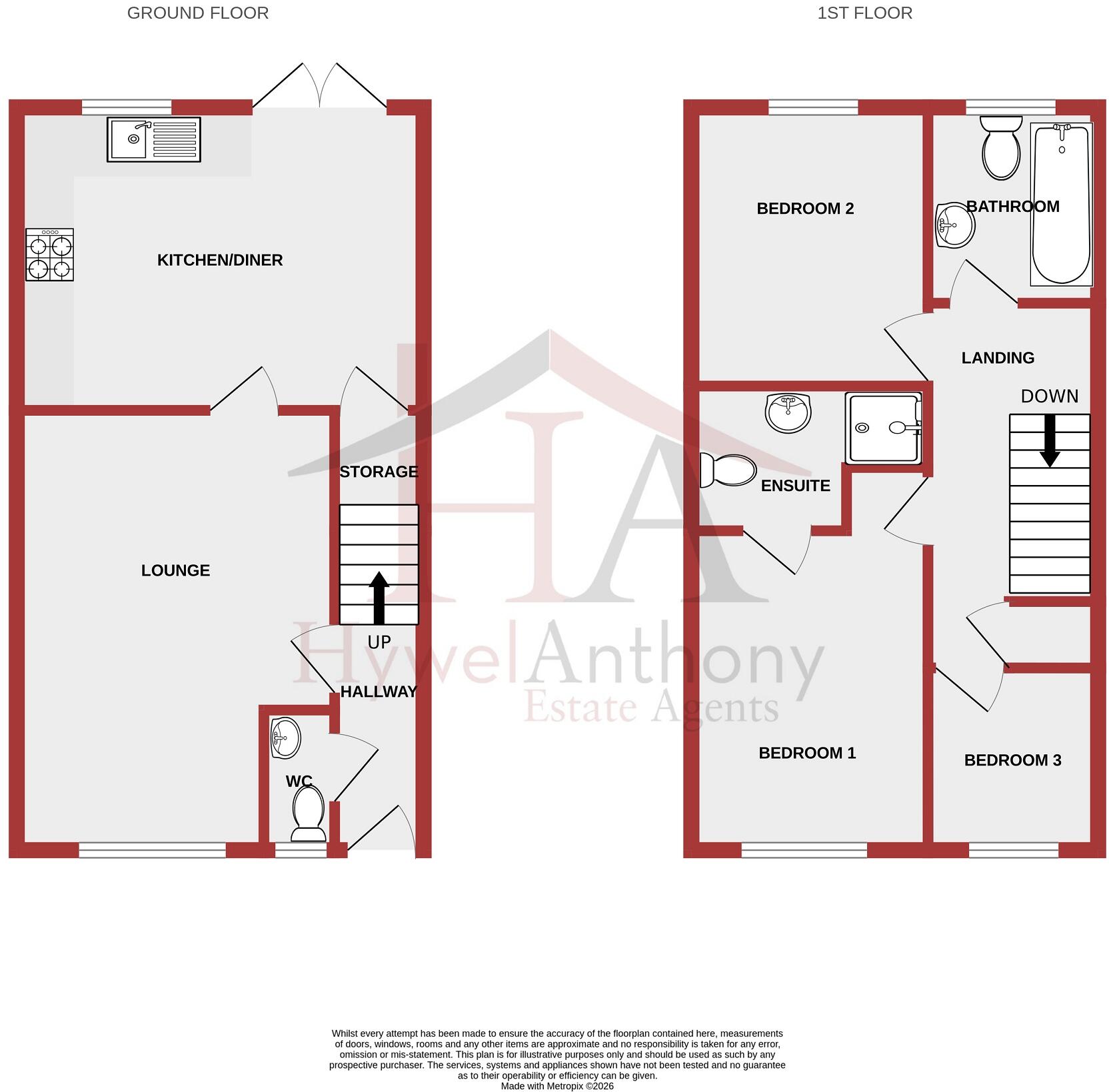 Rhodfa Bryn Rhydd, Talbot Green, Pontyclun. CF72 9FD floorplan
