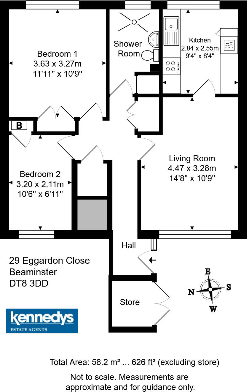 Eggardon Close, Beaminster, Bridport, Dorset, DT8 floorplan
