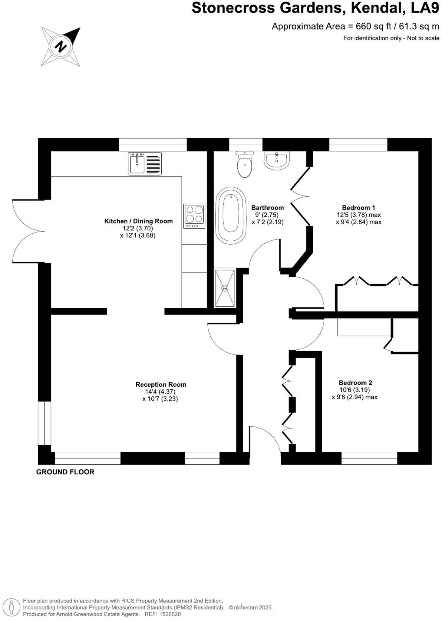 Stonecross Gardens, Kendal, LA9 floorplan