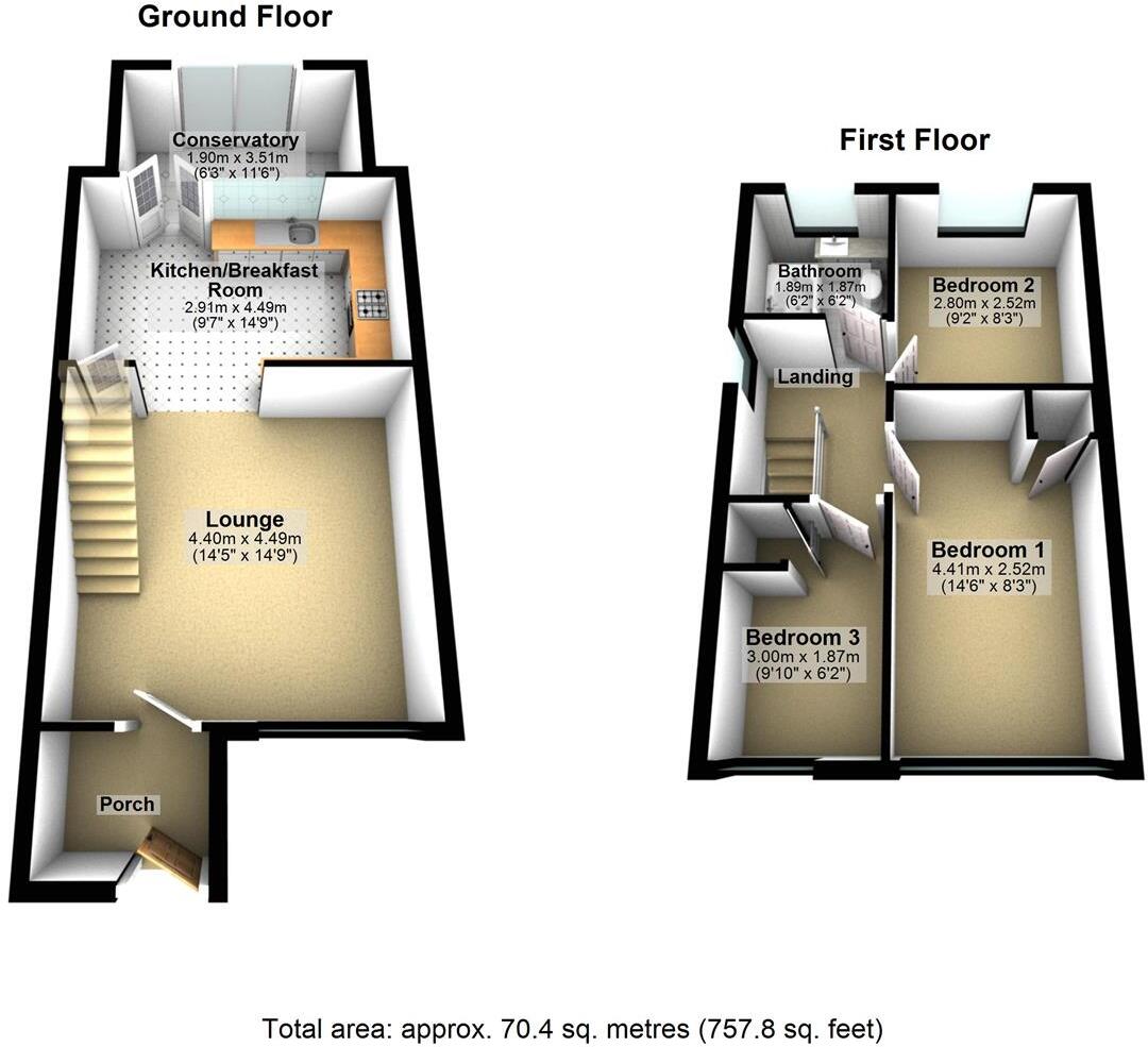 Bodiham Hill, Garforth, Leeds floorplan