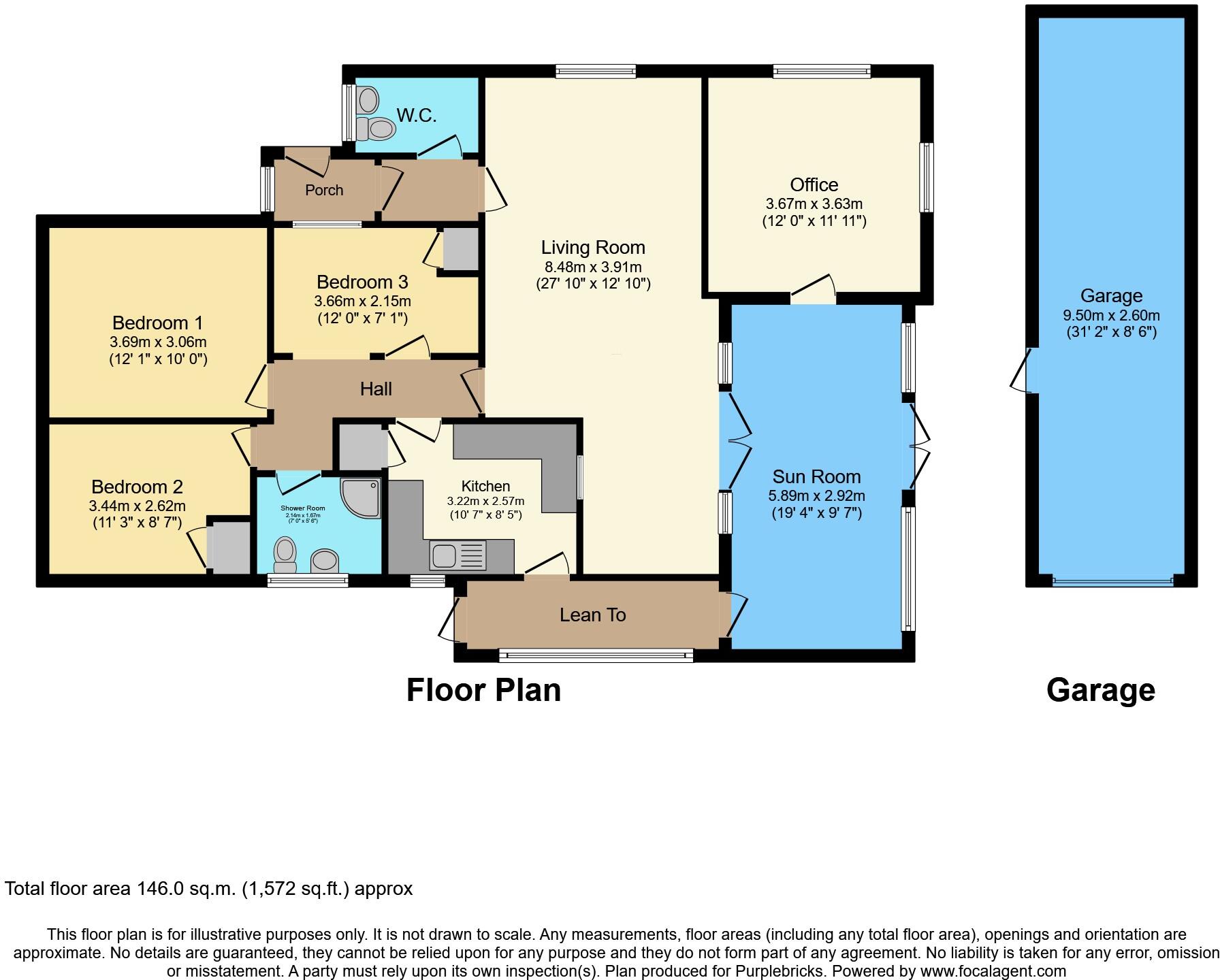 Fordview Close, Leicester, LE8 floorplan