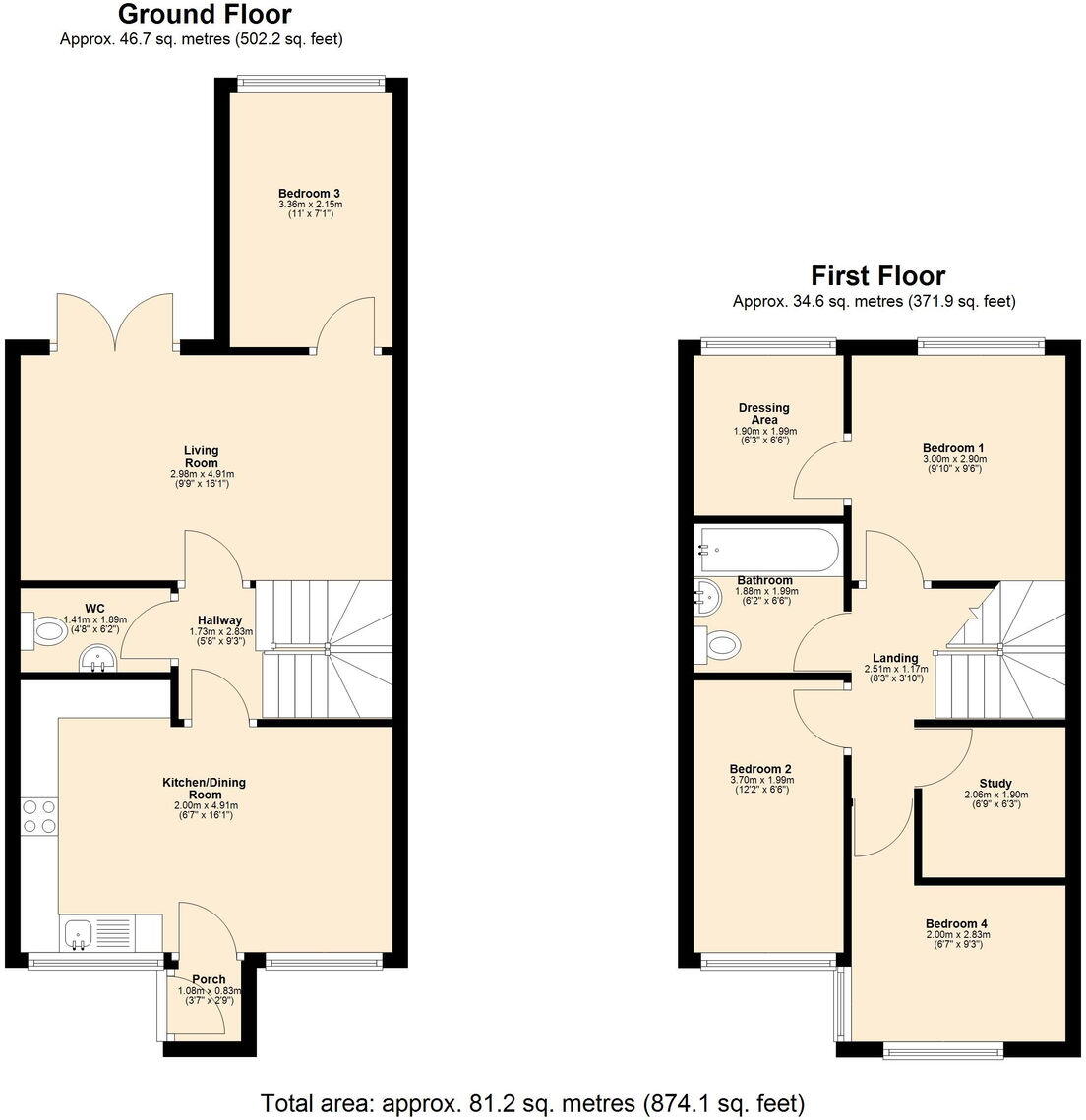 Beechtrees, Skelmersdale, WN8 9EY floorplan