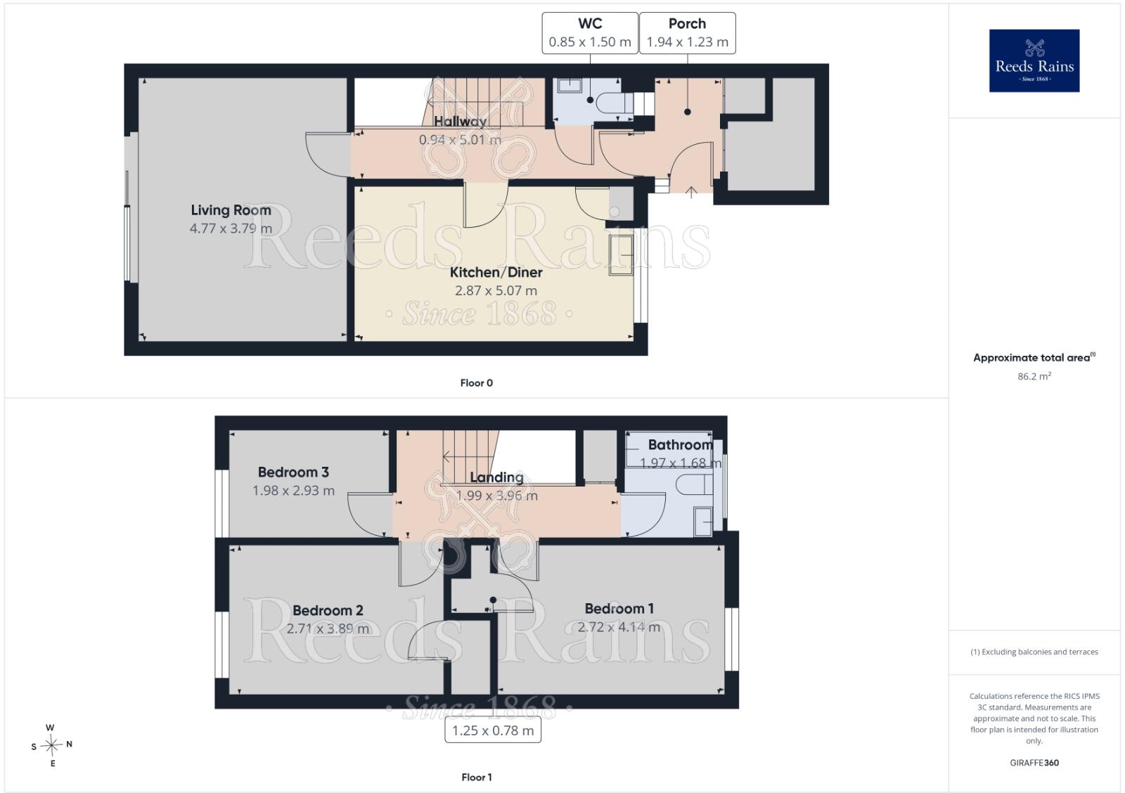 Madehurst Gardens, Sheffield, South Yorkshire, S2 floorplan