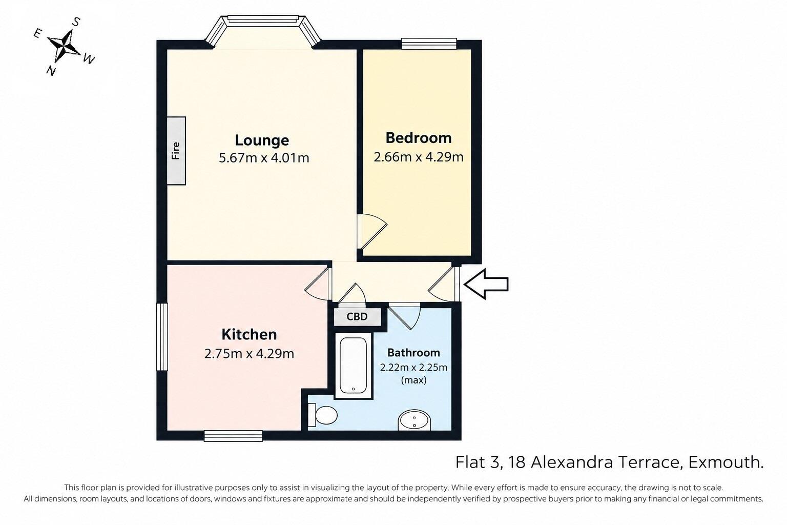 Alexandra Terrace, Exmouth, Devon floorplan