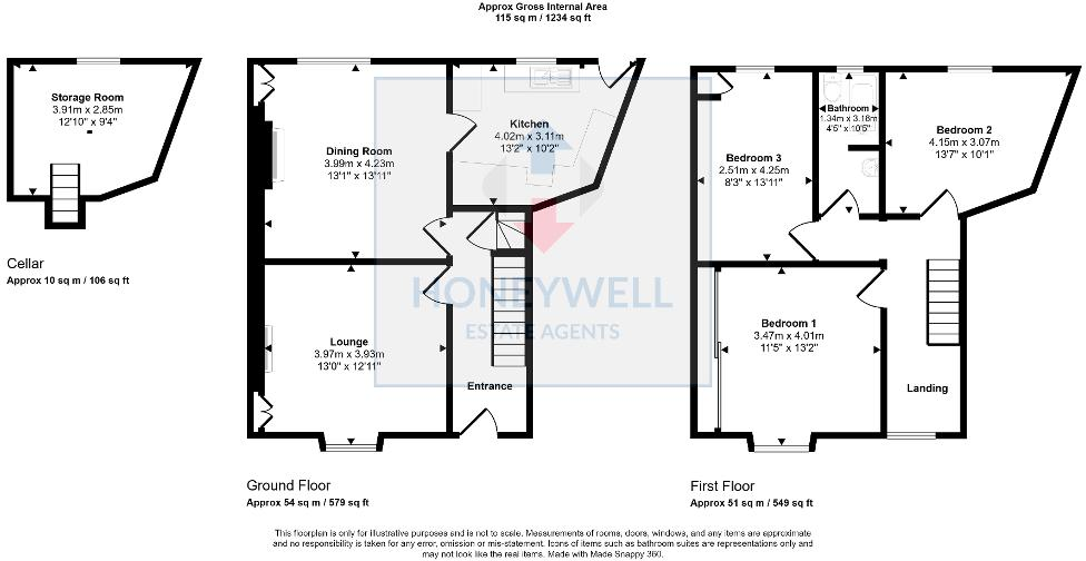 Littlemoor, Clitheroe, BB7 1HF floorplan