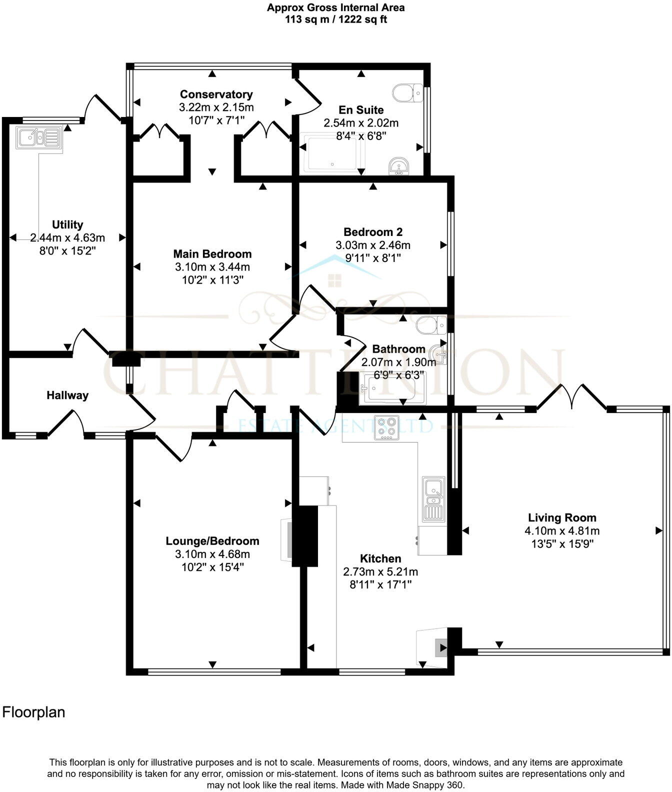 Willow Lodge, Arrow Lane, North Littleton, WR11 8QU floorplan