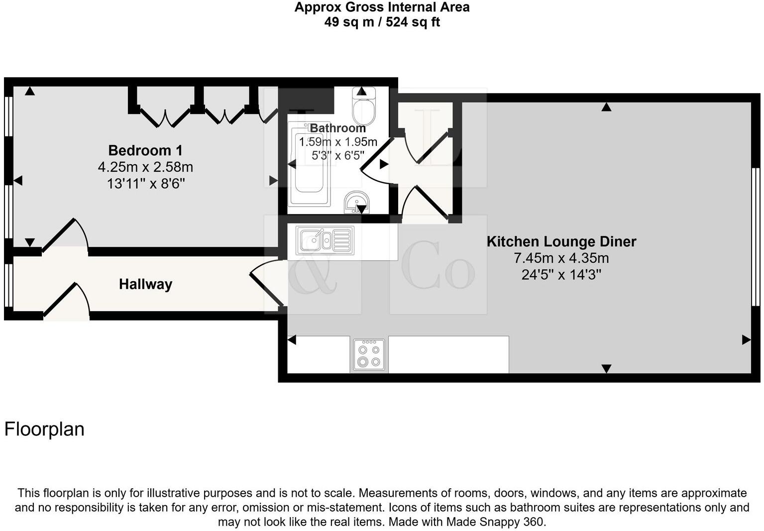 High Cross Street, St. Austell, PL25 floorplan