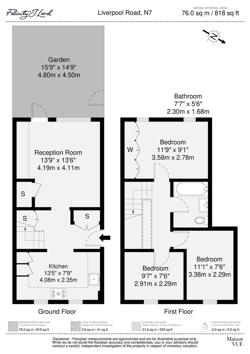 Liverpool Road, London N7 8NS floorplan