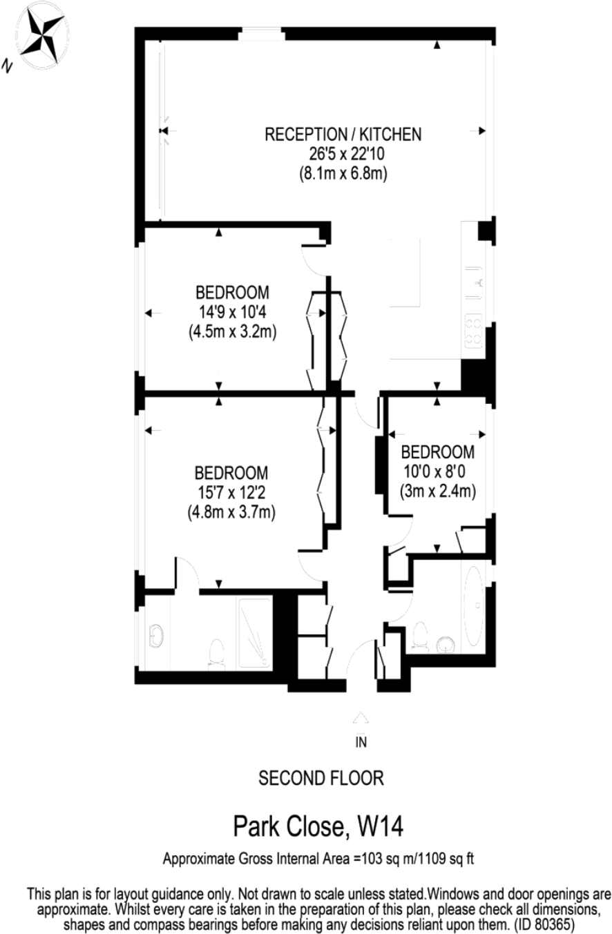 Park Close, Kensington, W14 floorplan