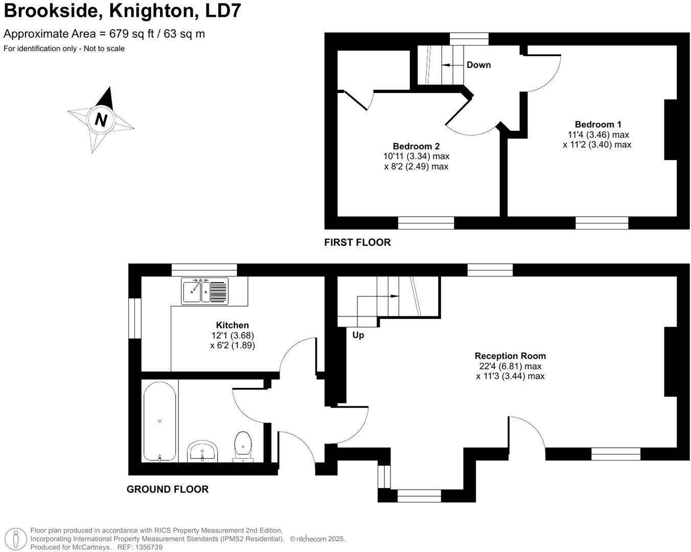 Brookside, Knighton, Powys floorplan
