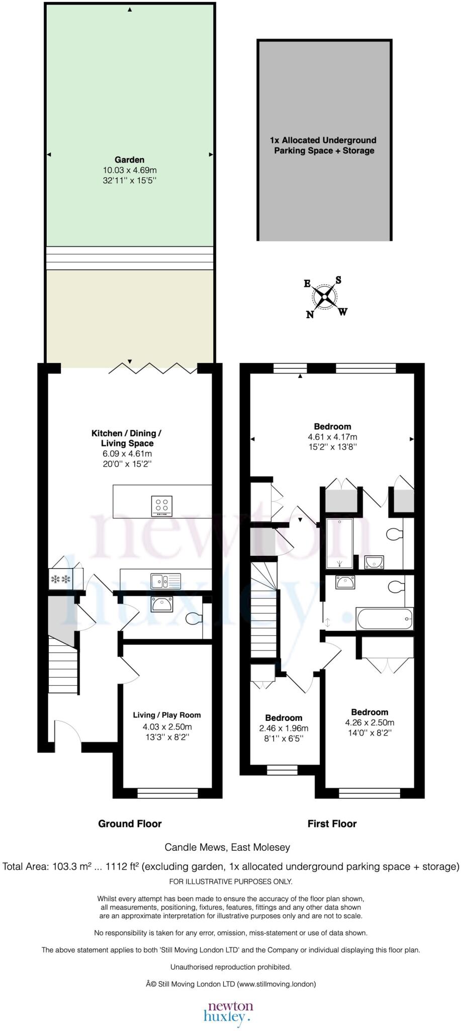 Candle Mews East Molesey KT8 0GZ floorplan