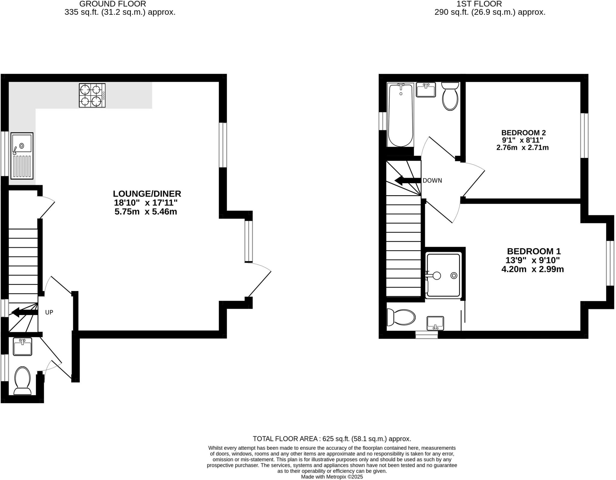 1, Hazel Court, Coombe Street, Lyme Regis, Dorset, DT7 floorplan