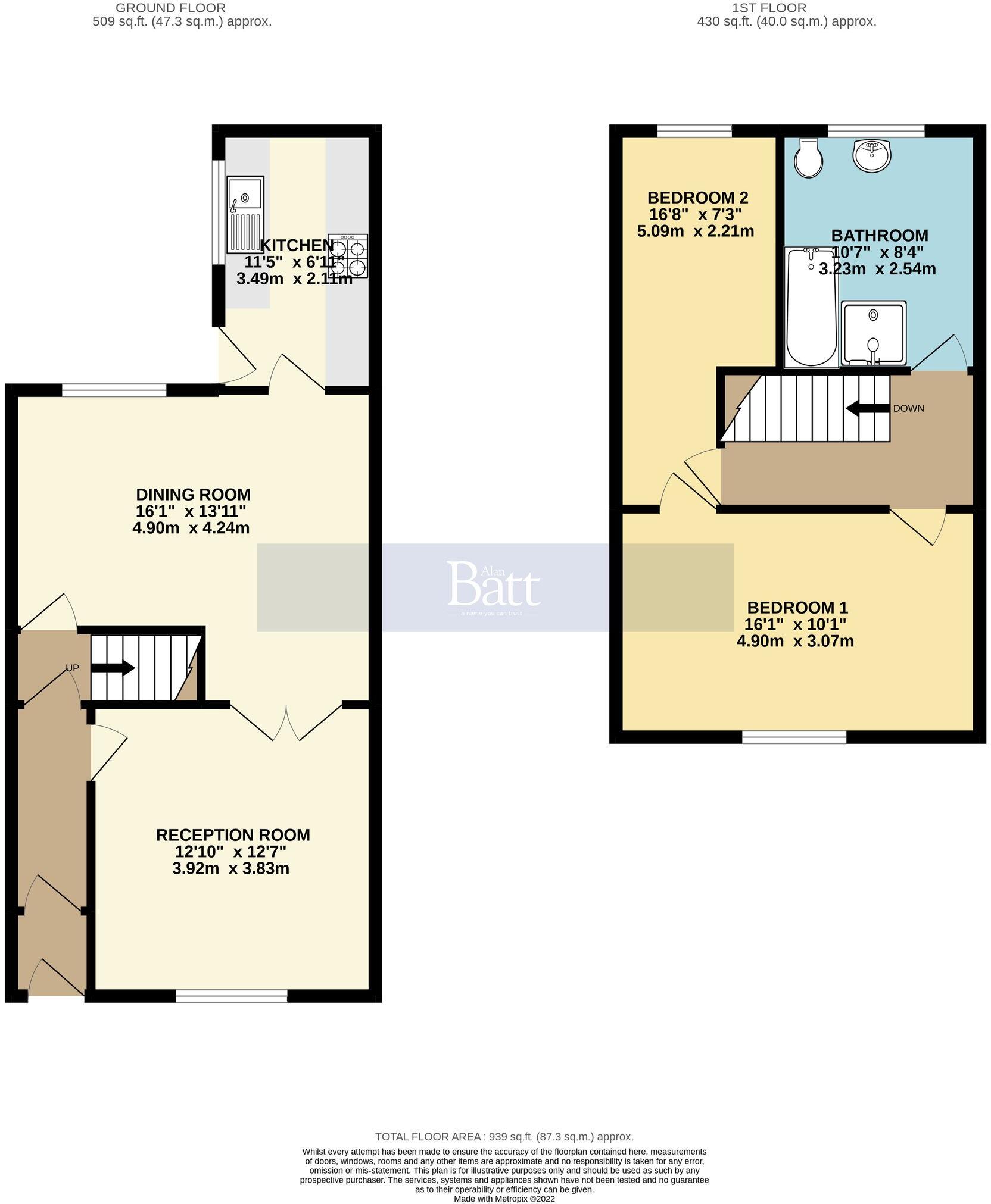 Gidlow Lane, Wigan, WN6 floorplan