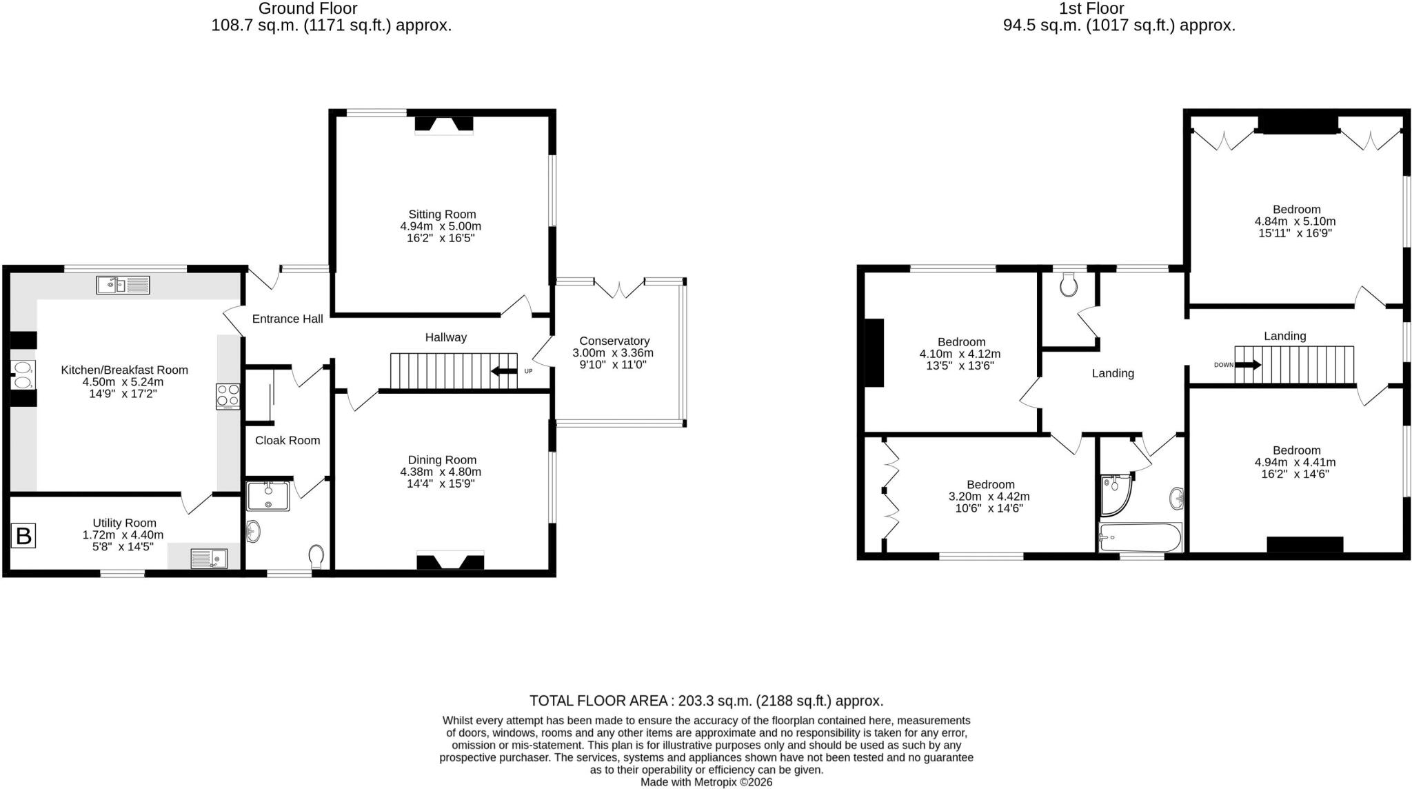 East Fenrother Farmhouse, East Fenrother Morpeth, Northumberland floorplan