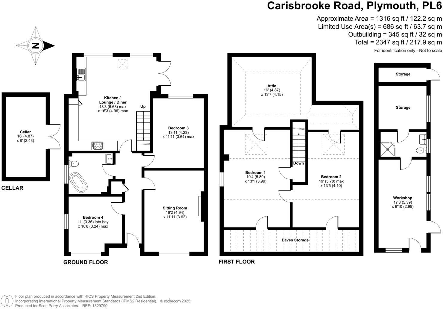 Carisbrooke Road, Plymouth floorplan
