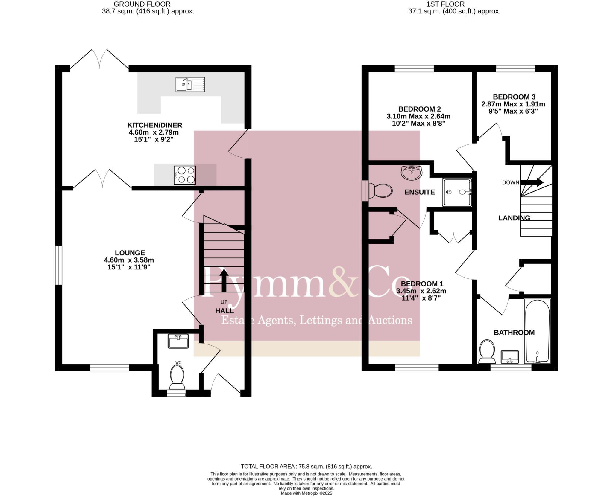 The Cains, Thorpe Marriott floorplan