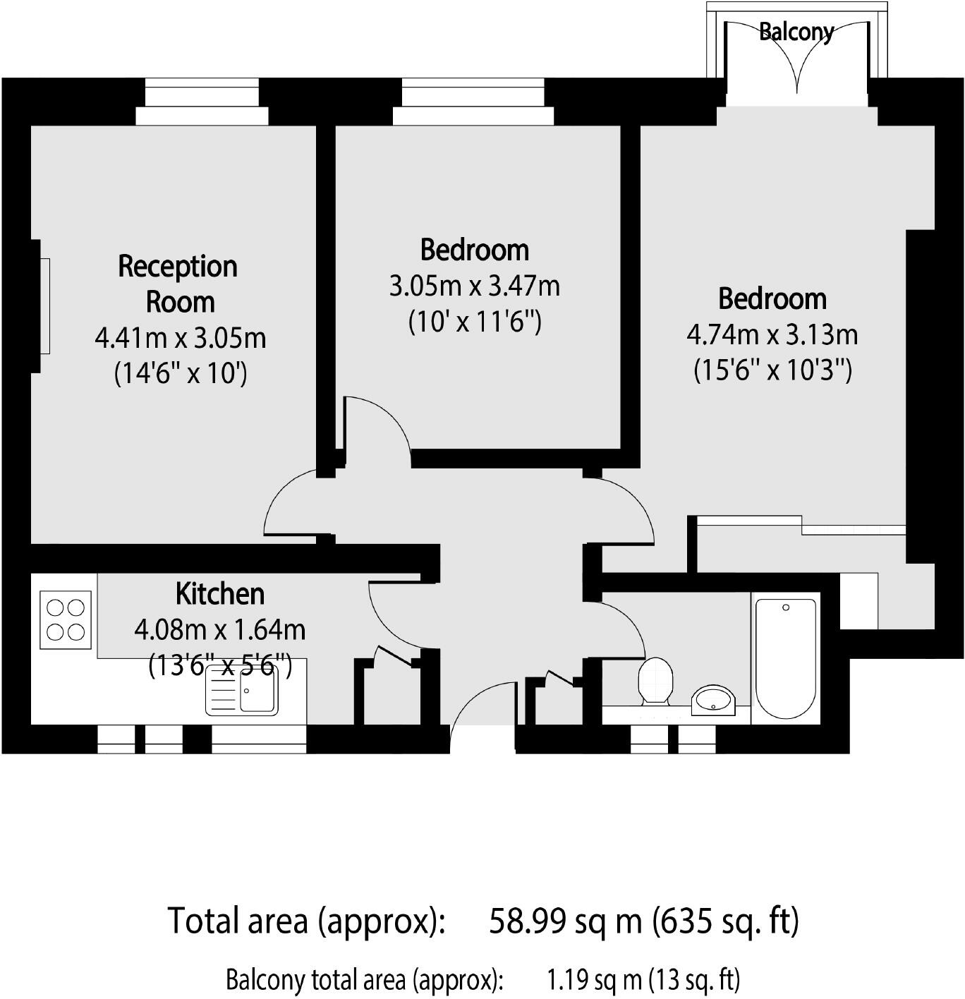 Cromer Street, Cromer Street, Bloomsbury floorplan