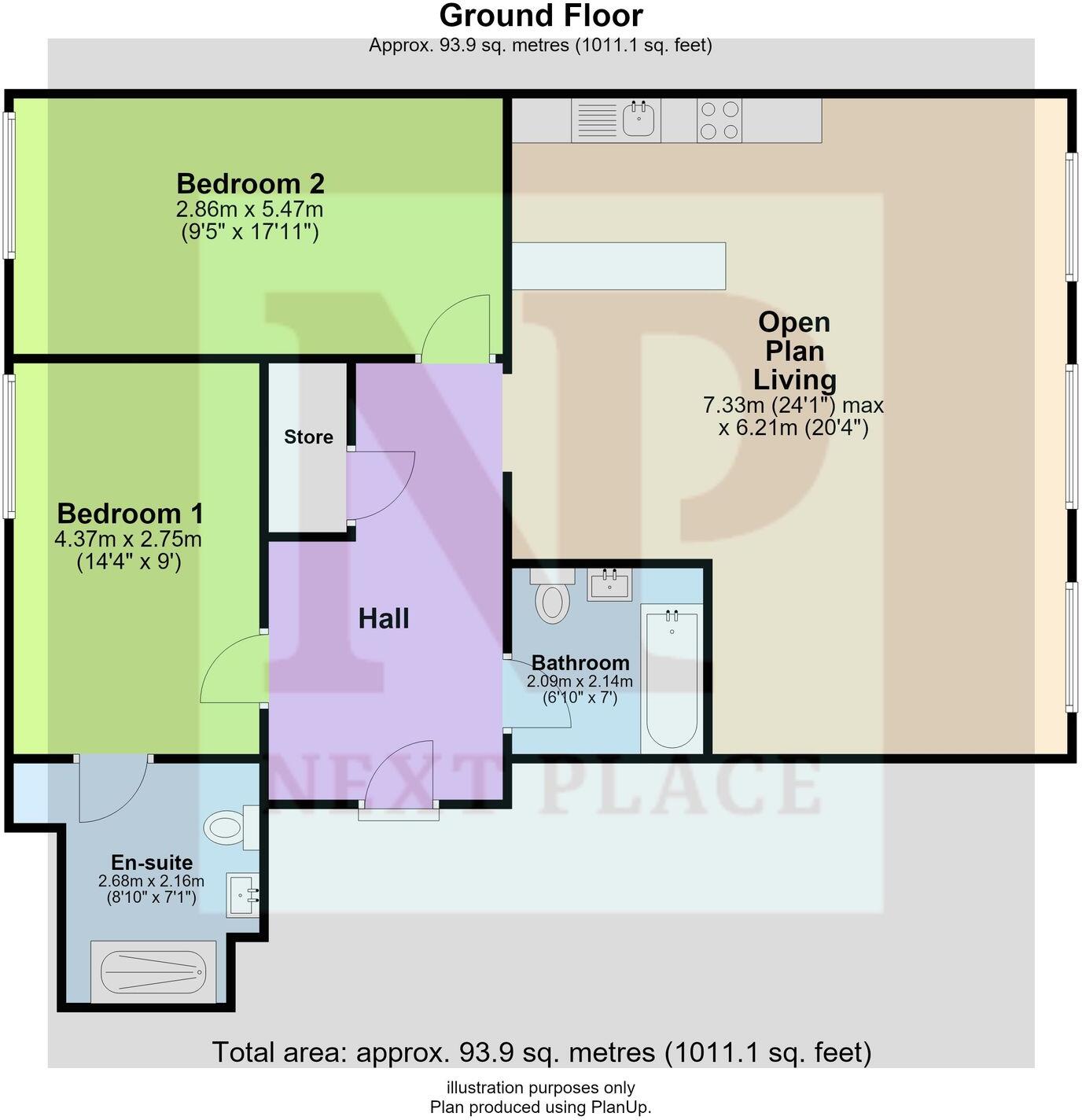 Cornwall Street, Lightwell, B3 floorplan