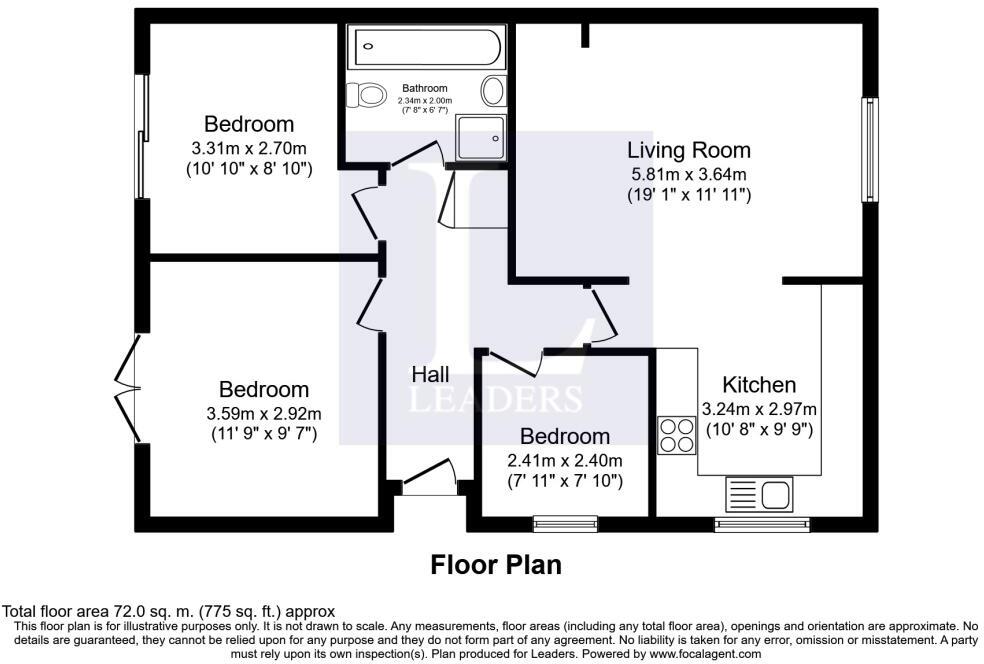 Stanmore Close, Clacton-on-Sea, Essex, CO16 floorplan