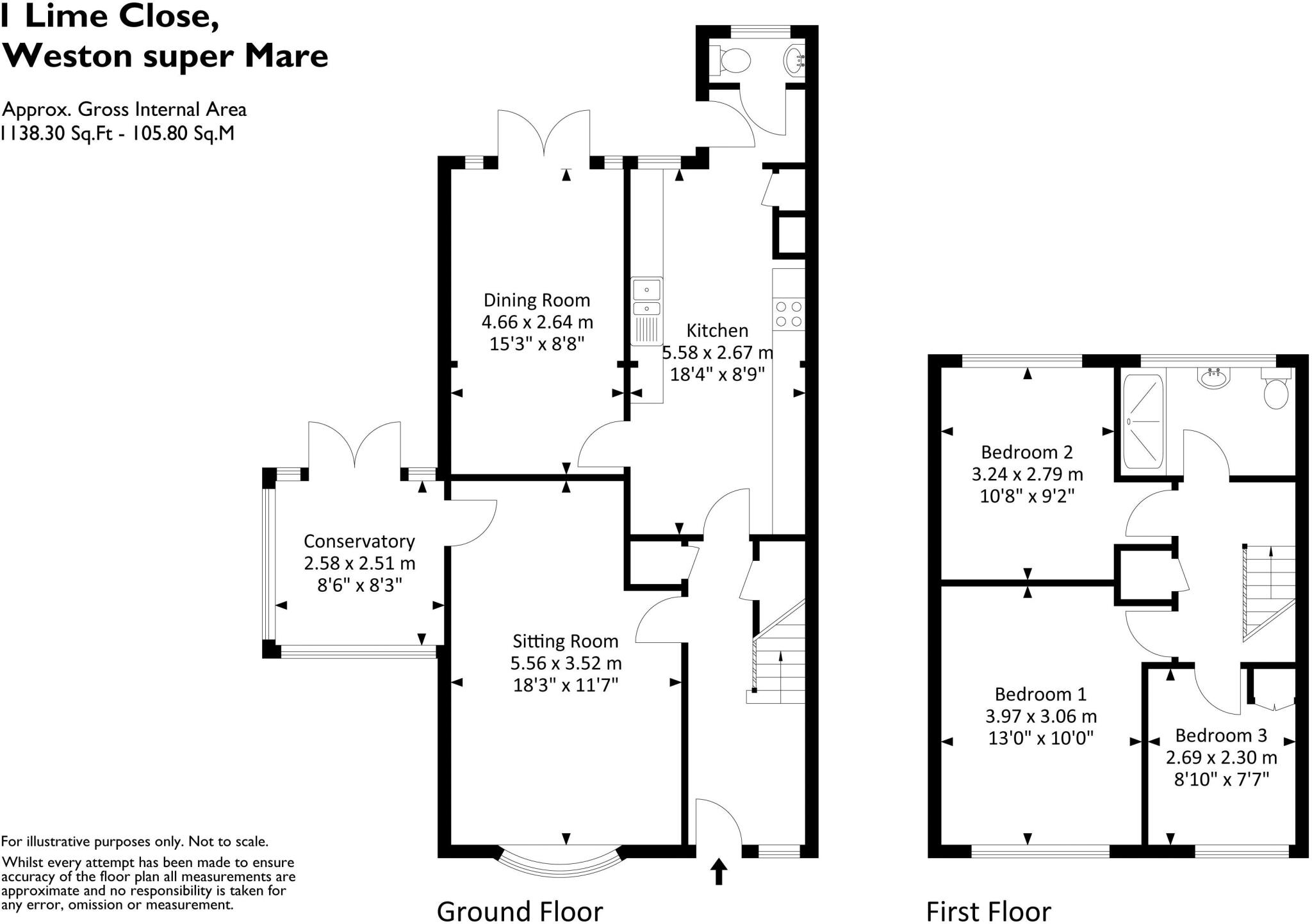 Lime Close, Worle - EXTENDED HOME  floorplan