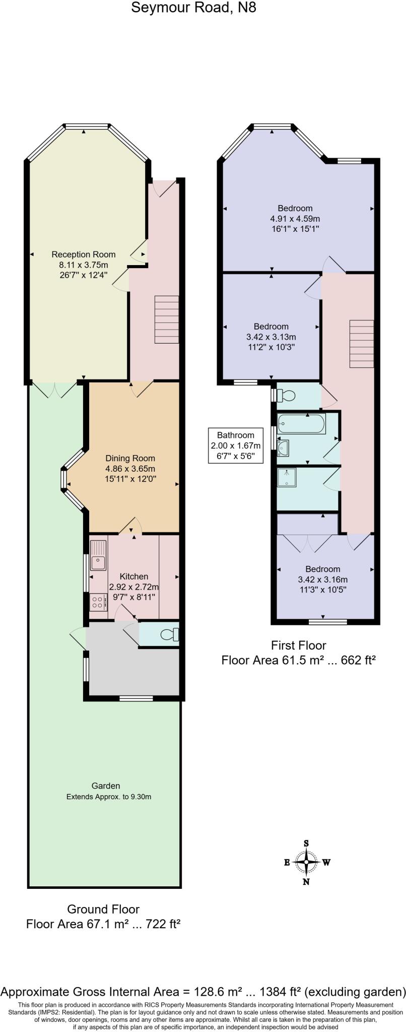 Seymour Road, Harringay, London, N8 floorplan