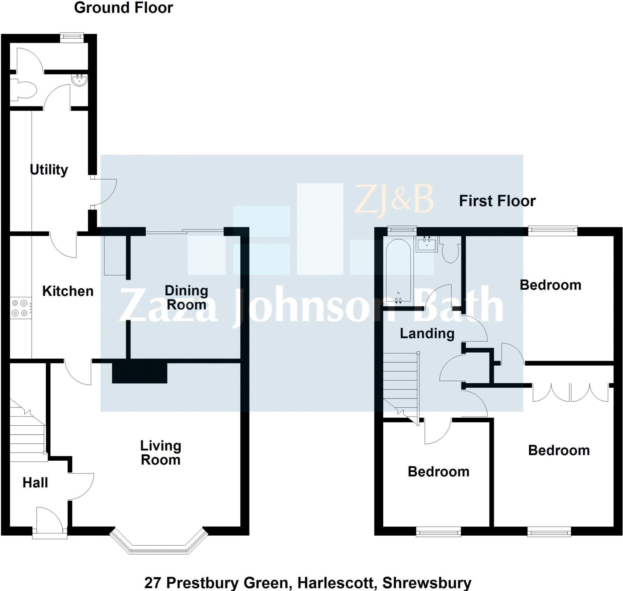 Prestbury Green, Harlescott, Shrewsbury, SY1 3JY floorplan