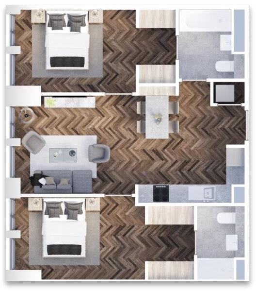 Fully Managed Manchester Apartment – 6% Rental Yields | Lucrative Buy to Let Opportunity floorplan