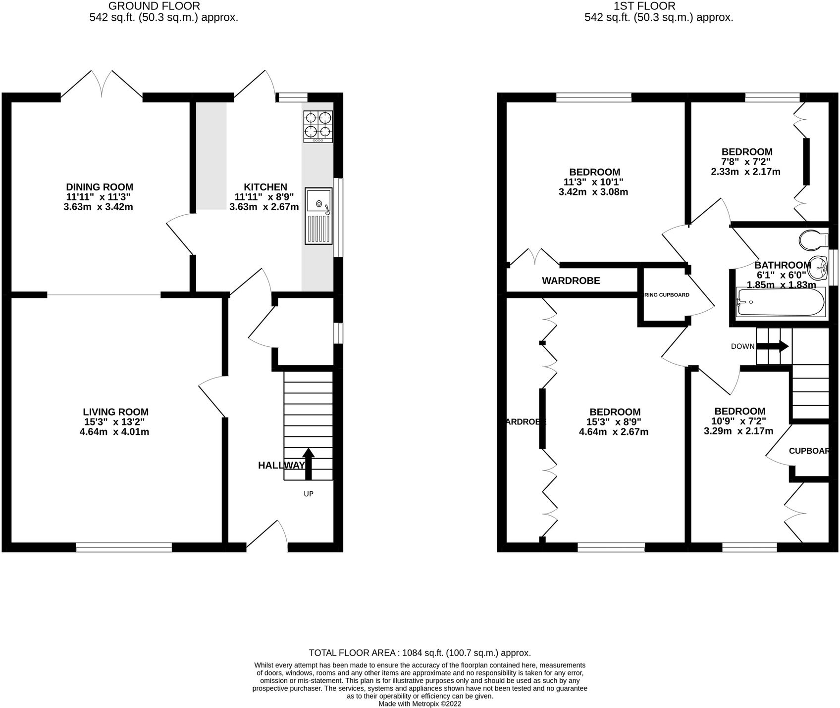 Coleridge Close, Hitchin, SG4 floorplan