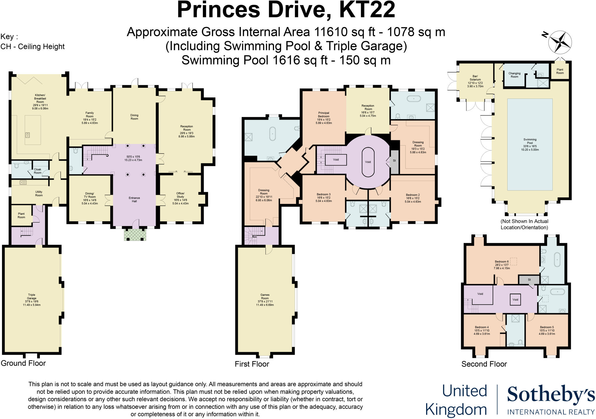 Princes Drive, Oxshott, Leatherhead, Surrey, KT22 floorplan
