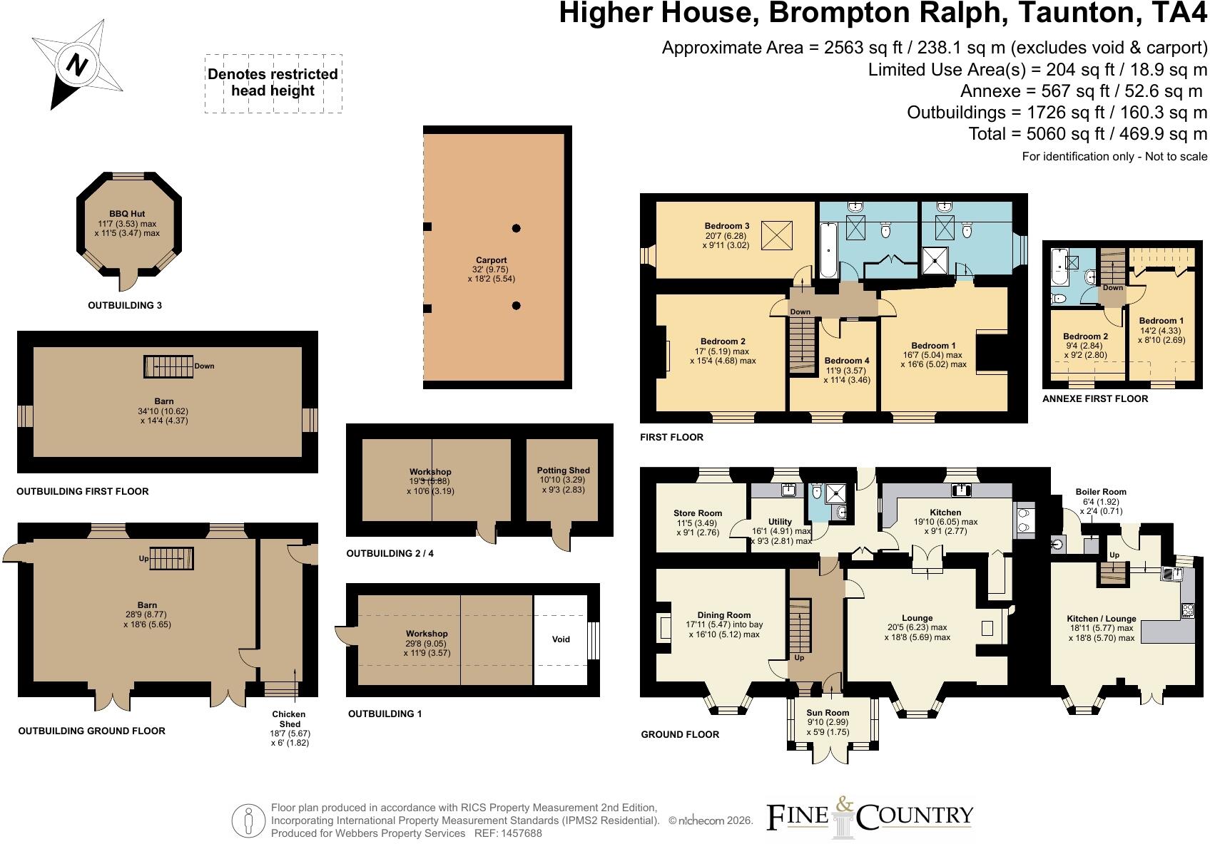 Brompton Ralph, Taunton, Somerset, TA4 floorplan