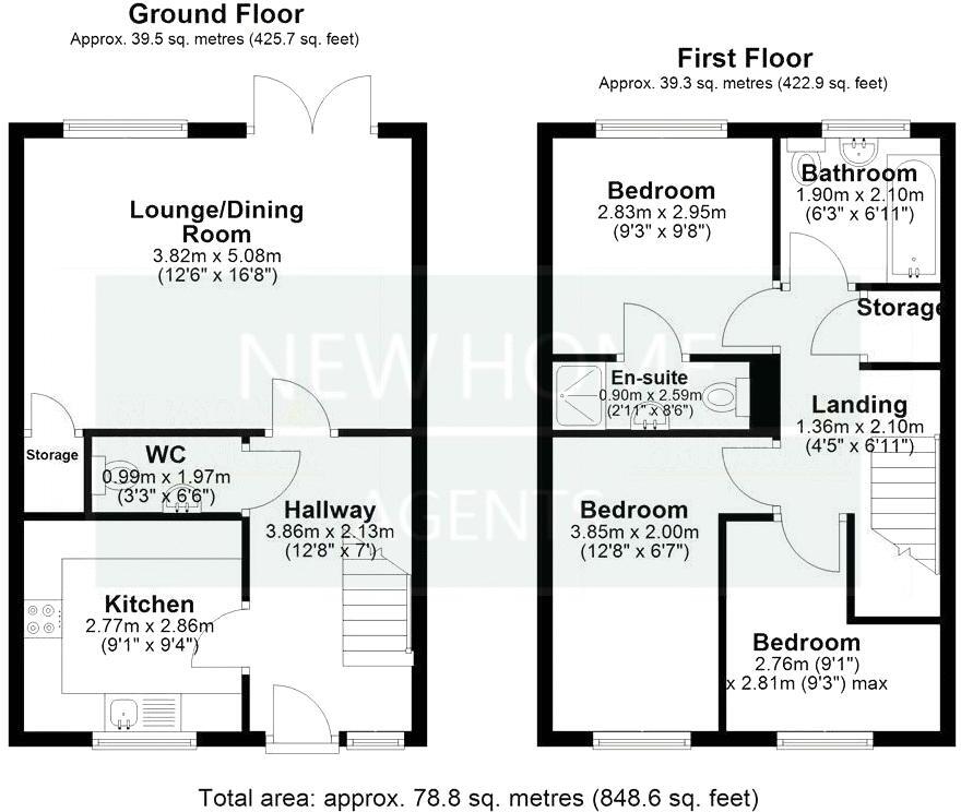 Dennington Crescent, Basildon, SS14 2FF floorplan