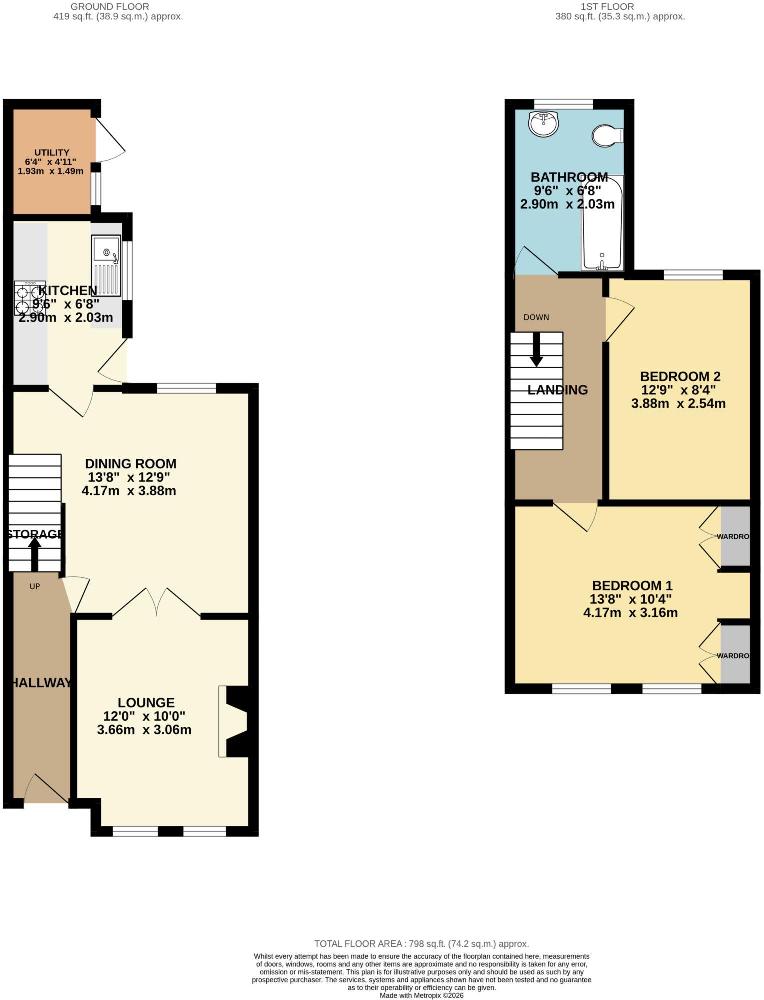 Oakleigh Grove, Bebington floorplan