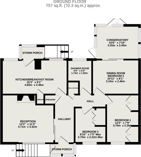 Shutewater Close, Bishops Hull, Taunton, Somerset, TA1 floorplan