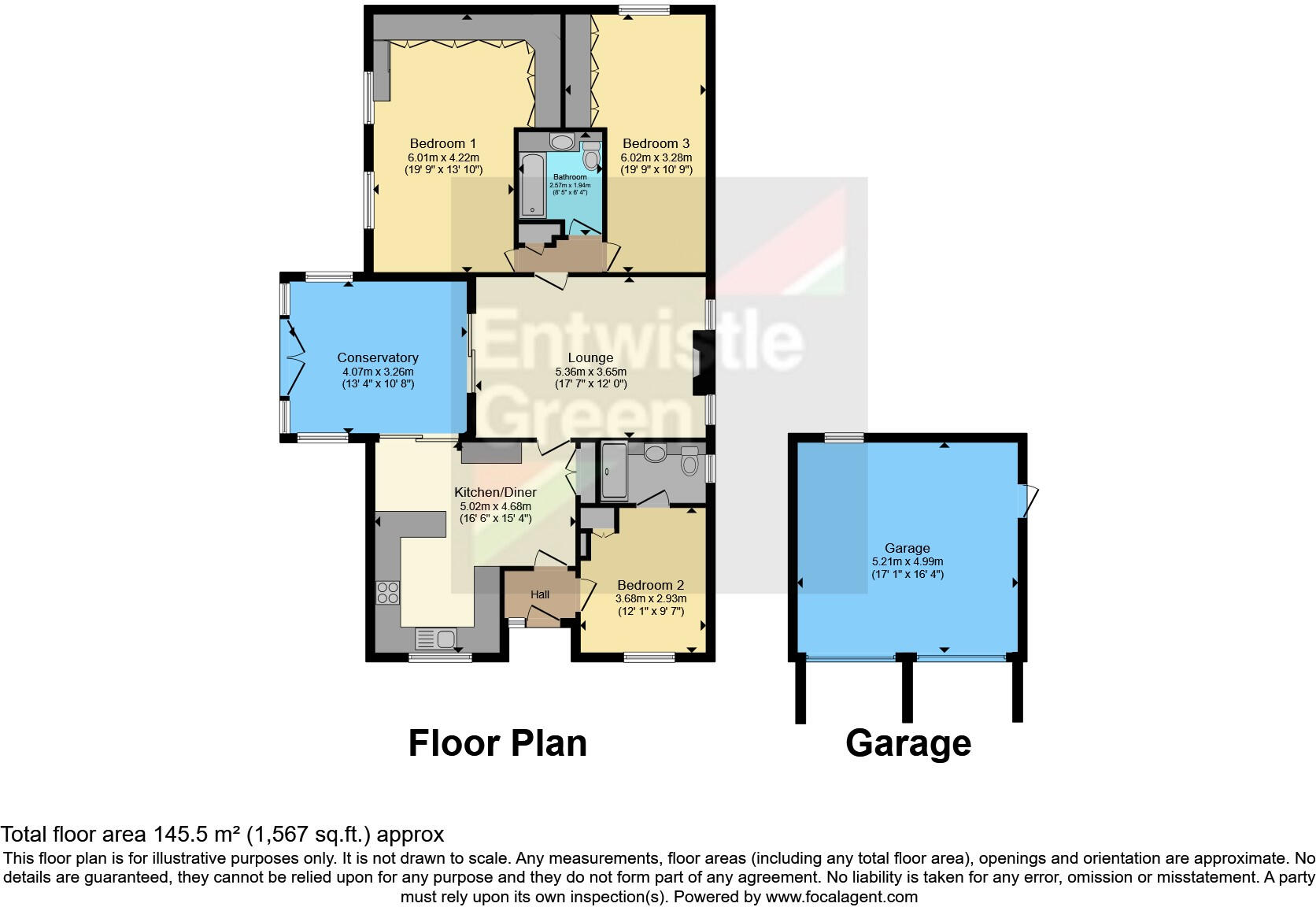 Fossdale Moss, Leyland, Lancashire, PR26 floorplan