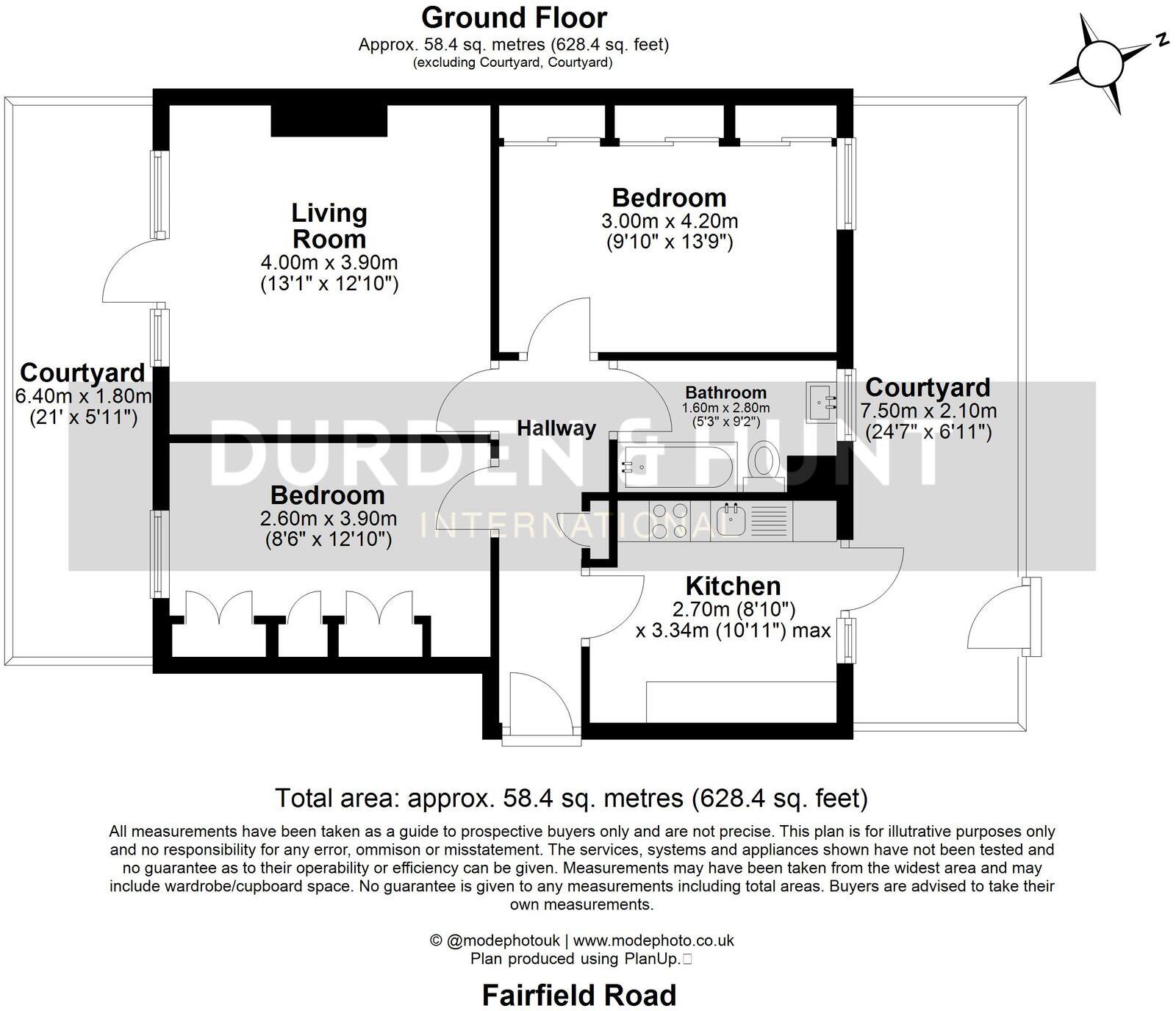 Fairfield Road, Woodford Green, IG8 floorplan