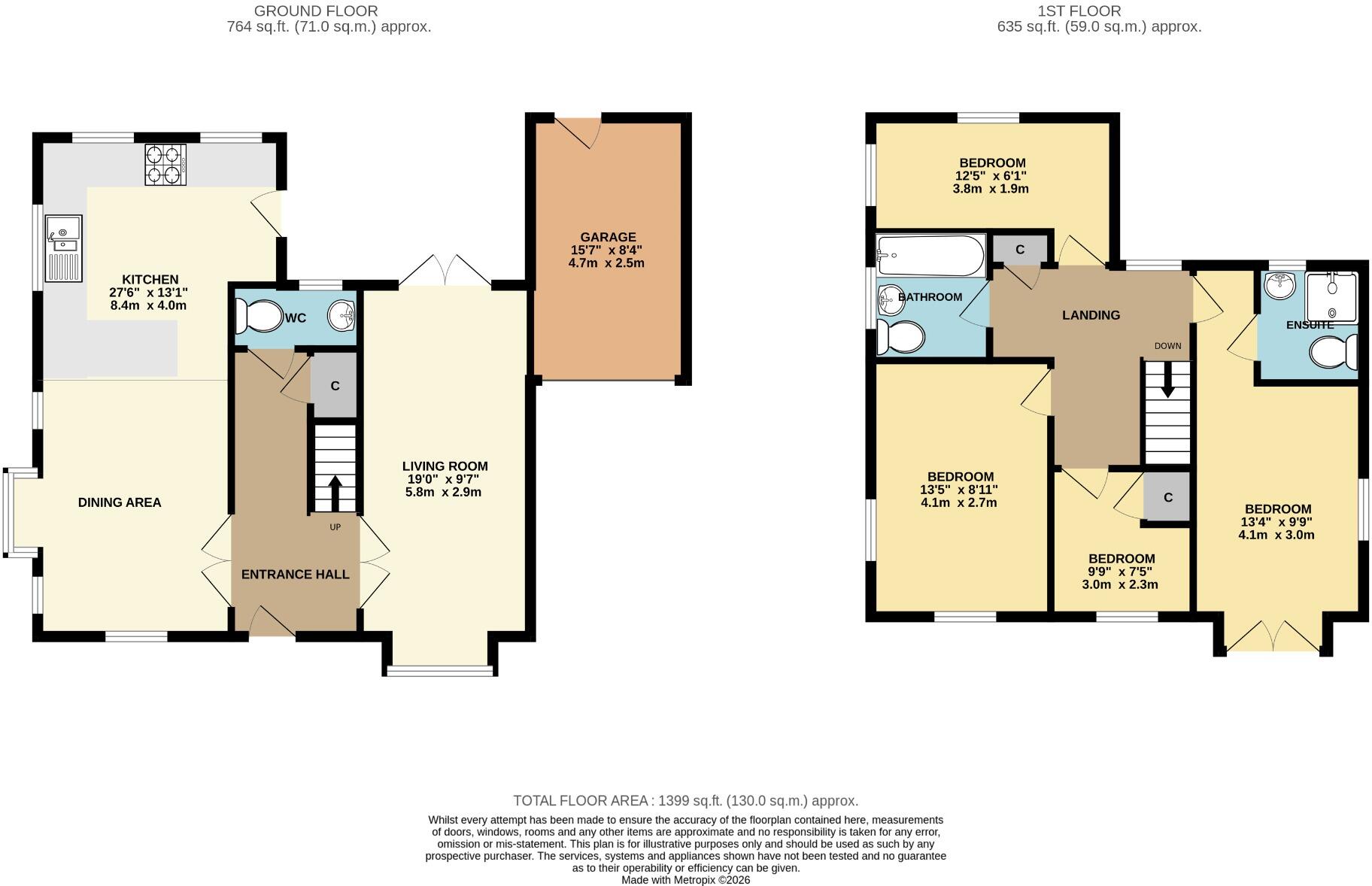 Pickersleigh Grove, Malvern, Worcestershire, WR14 2LX floorplan