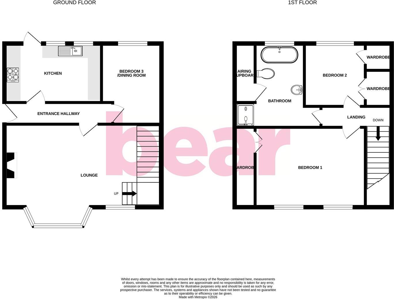 Greenleas, Benfleet floorplan