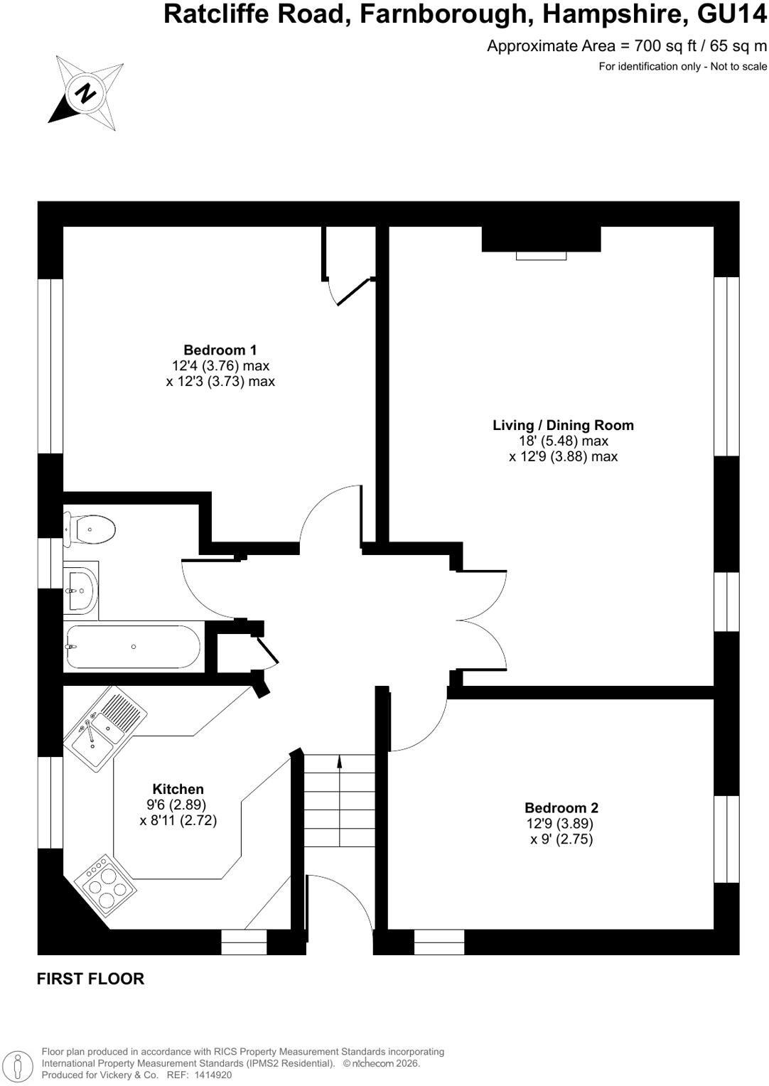Ratcliffe Road, Farnborough, Hampshire, GU14 floorplan