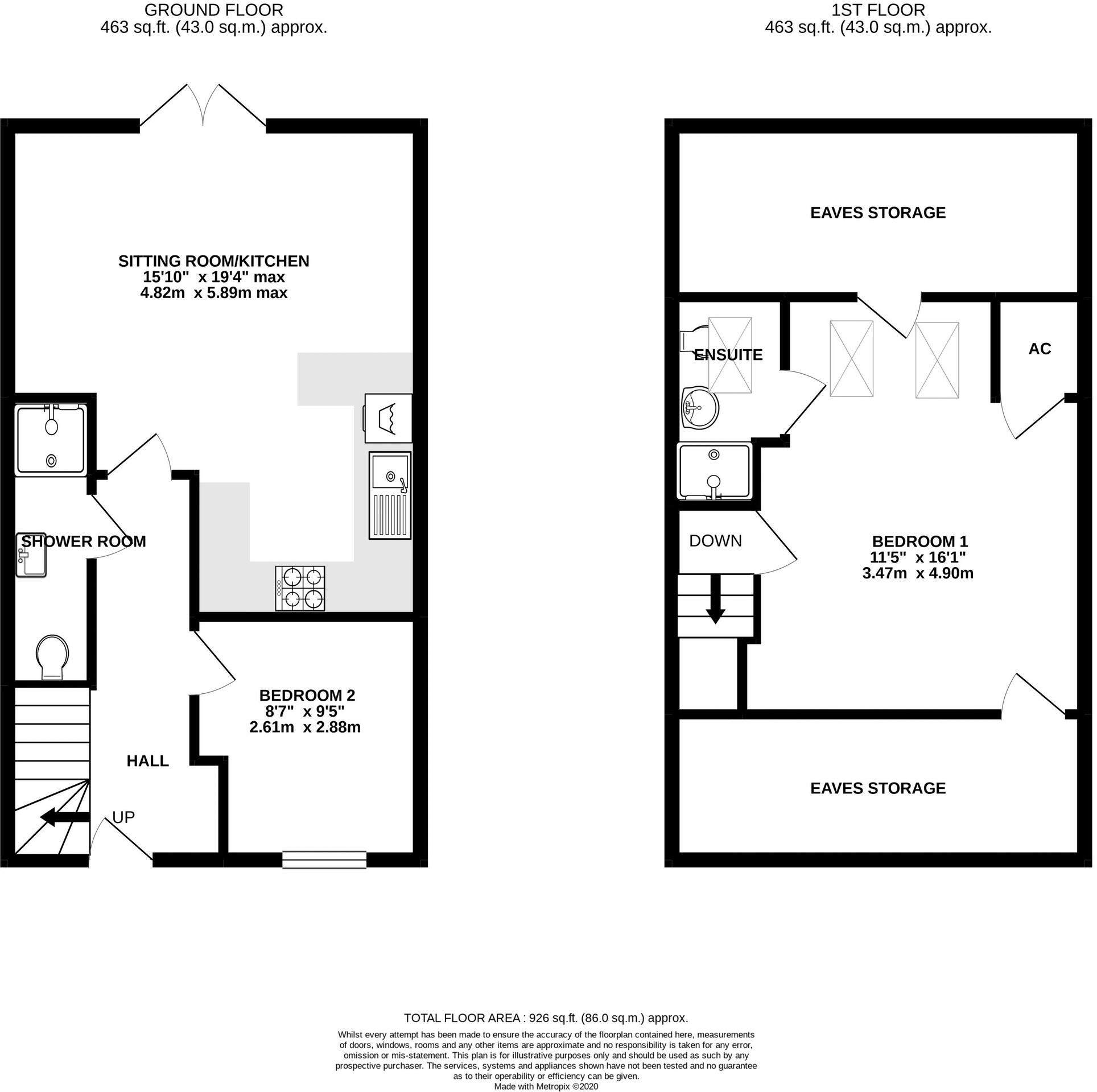 Elaina Close, Street floorplan