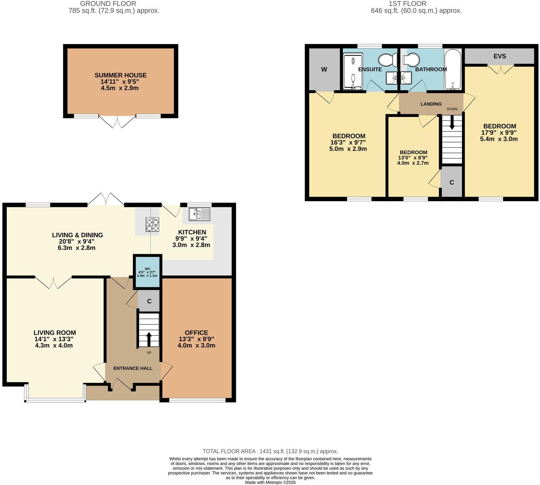 Strensham Road, Upton-Upon-Severn, WR8 floorplan