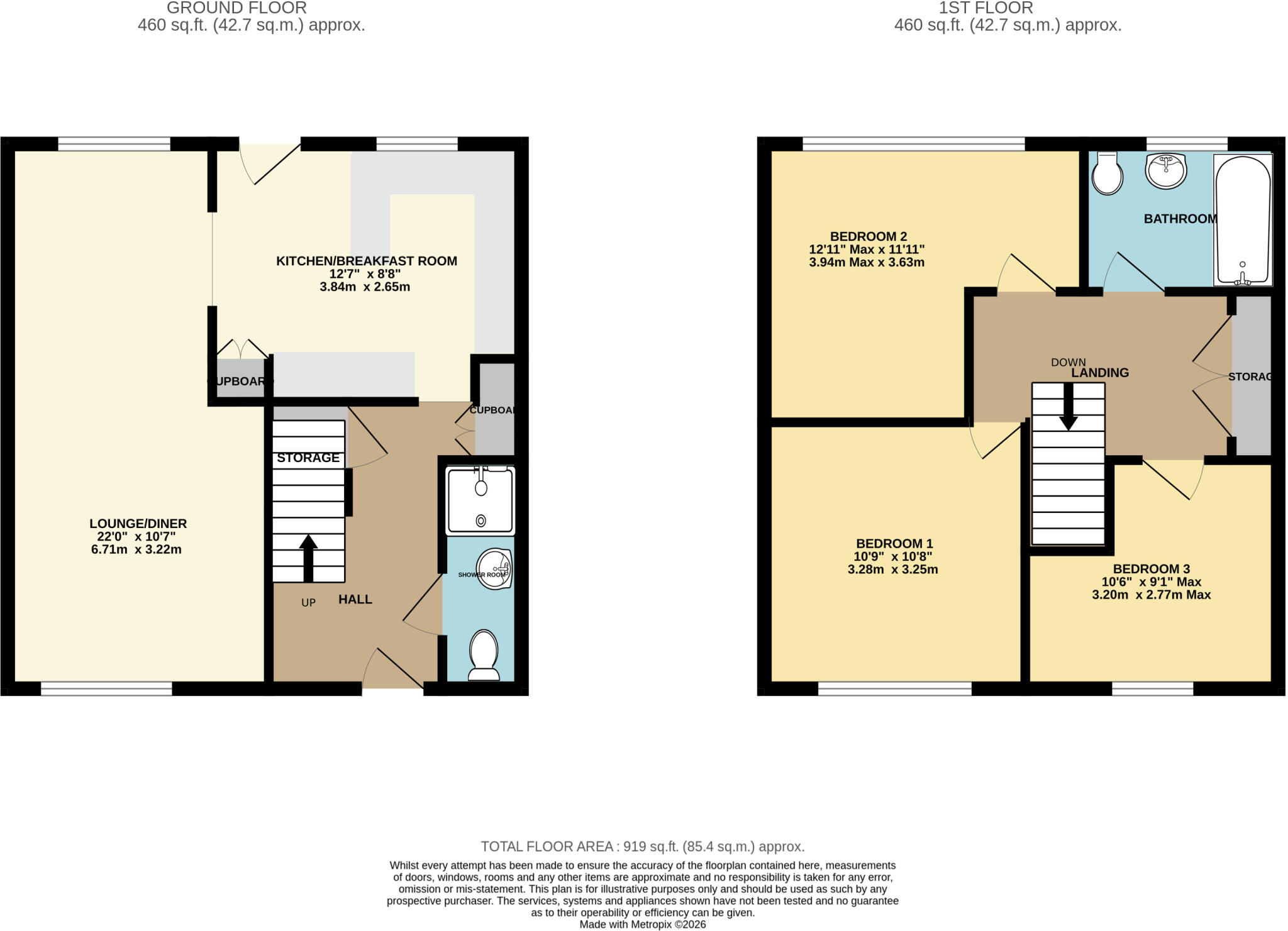 Manor Farm Gardens, Leeds, LS10 floorplan