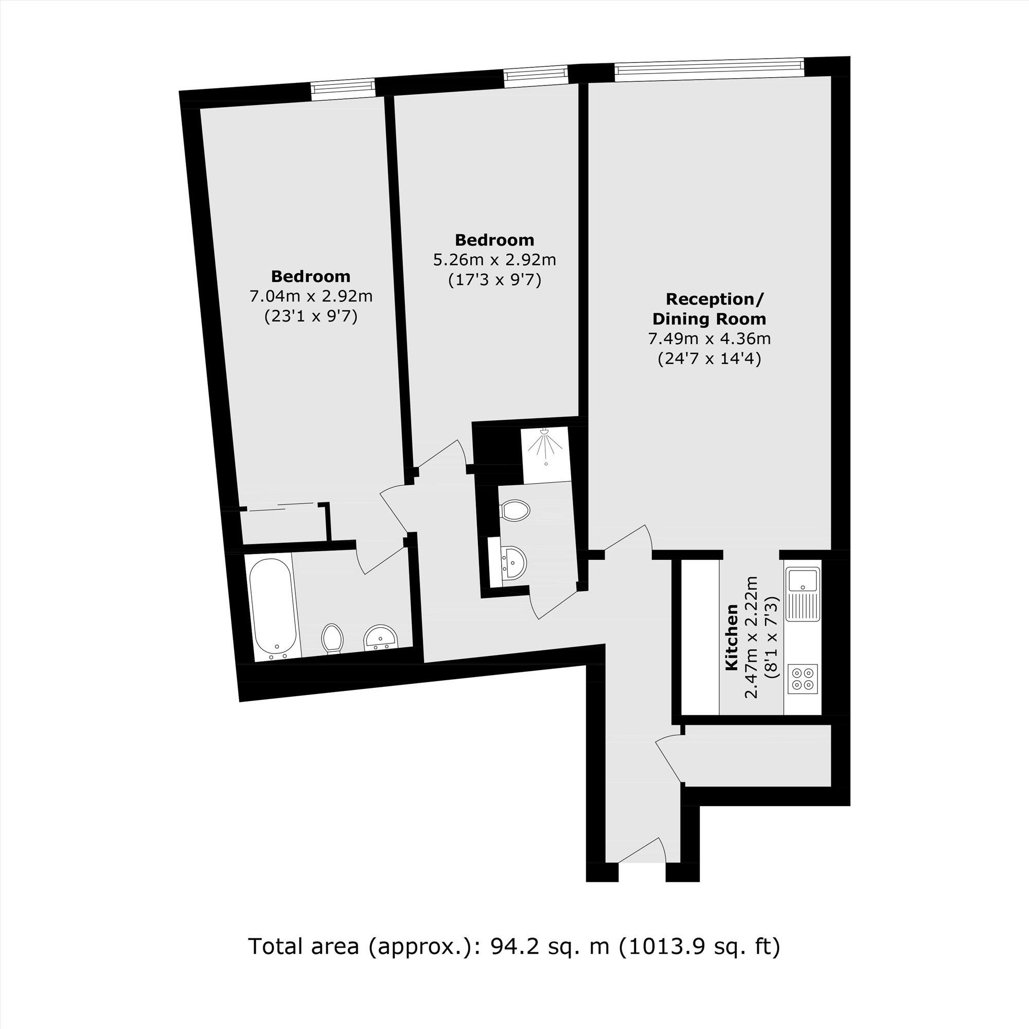 Hester Road, Battersea floorplan