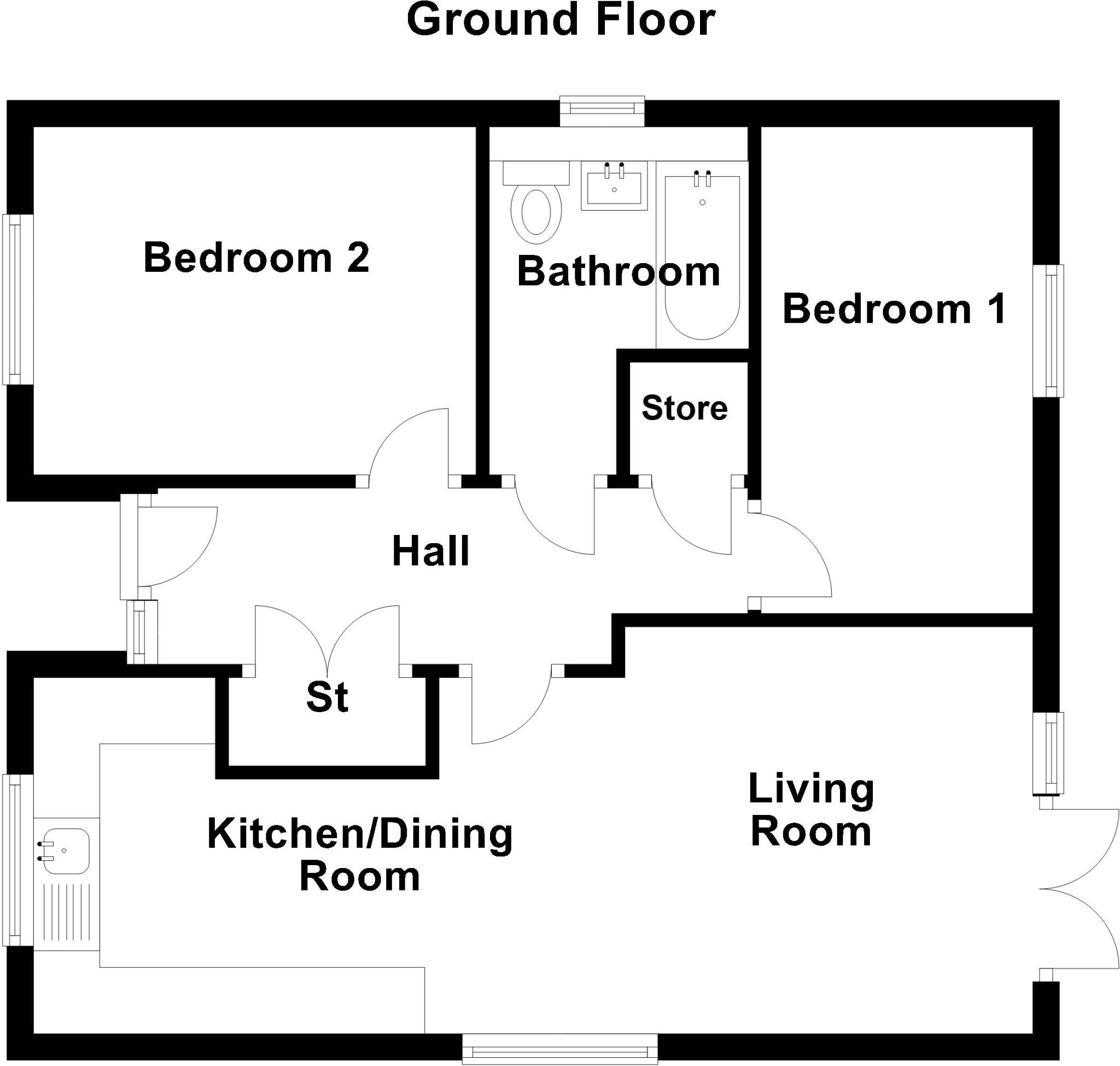 Northallerton 
Road, 
Leeming Bar, 
North Yorkshire, 
DL7 9FH floorplan