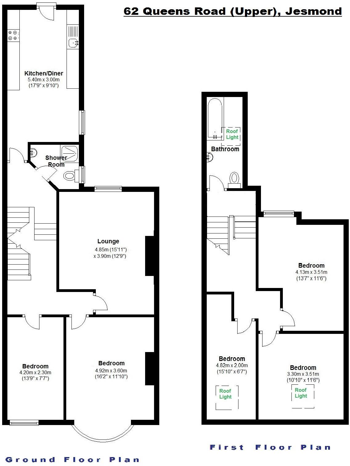 Queens Road (Upper), Upper Flat, Jesmond, Newcastle Upon Tyne, NE2 floorplan