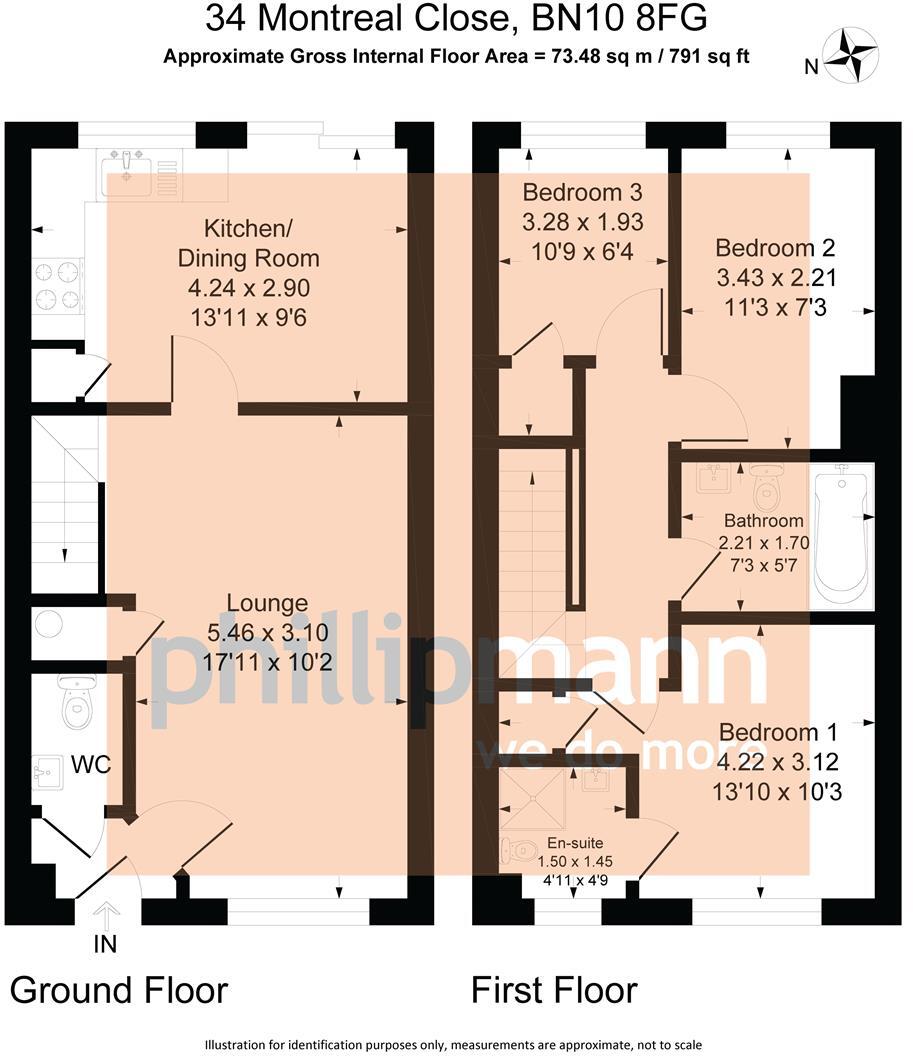 Montreal Close, Peacehaven floorplan