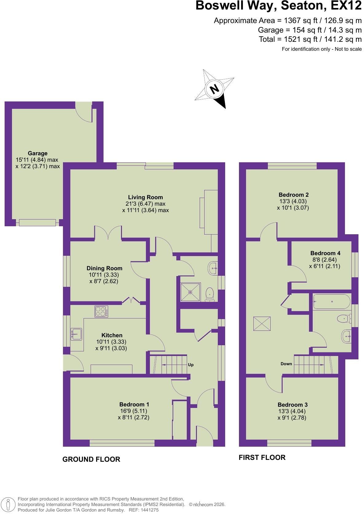 Boswell Way, Seaton.Devon floorplan