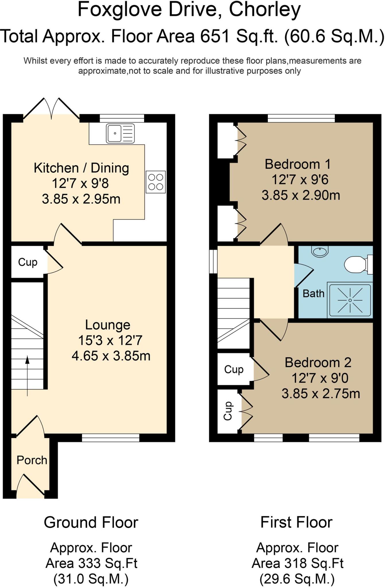 Foxglove Drive, Whittle-Le-Woods, PR6 floorplan