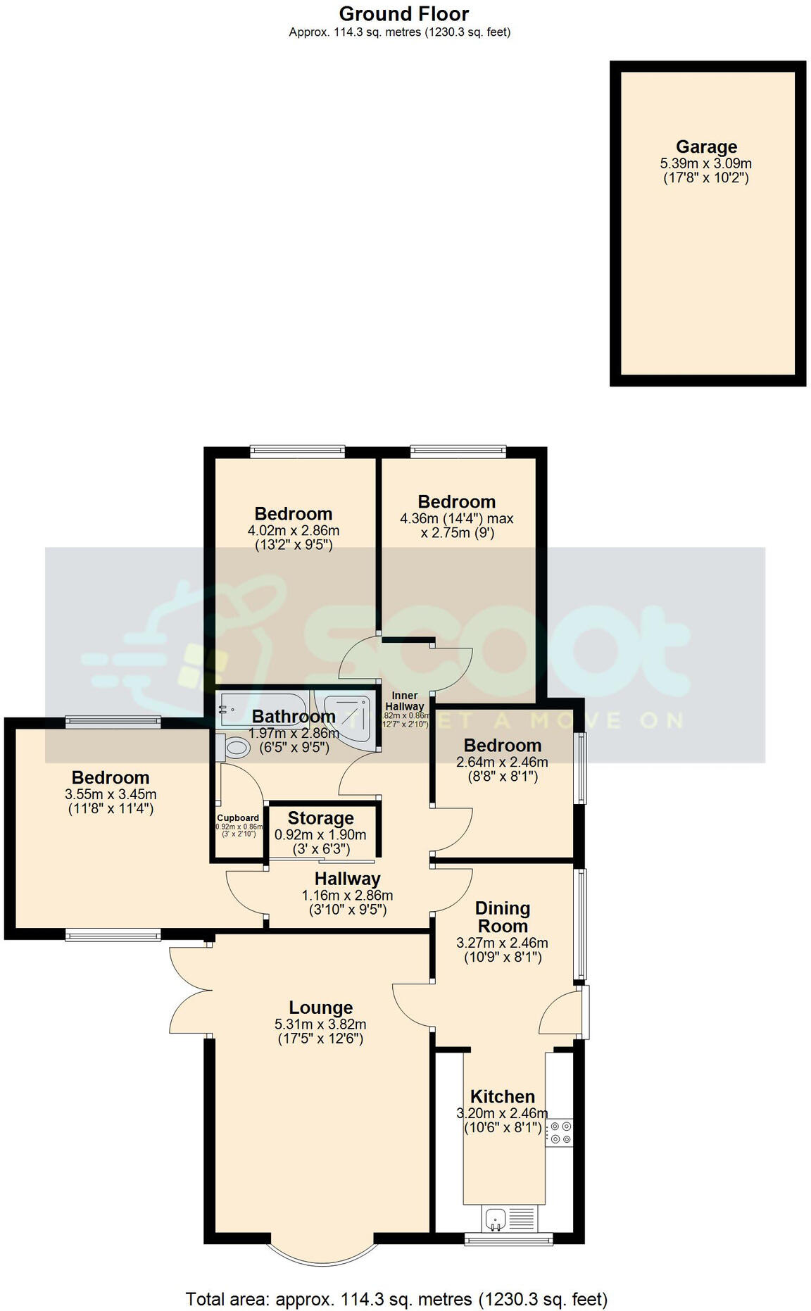 Dovecote Gardens, Hensall, Goole, East Riding Of Yorkshire floorplan
