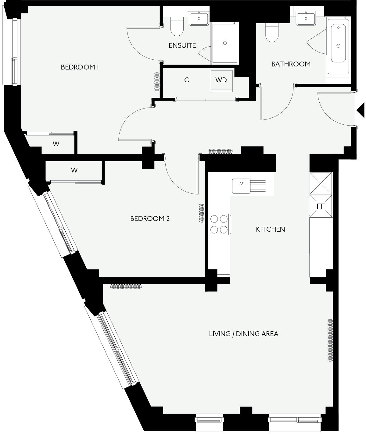 Eades Apartments, Selborne Road, London, E17 7GD floorplan