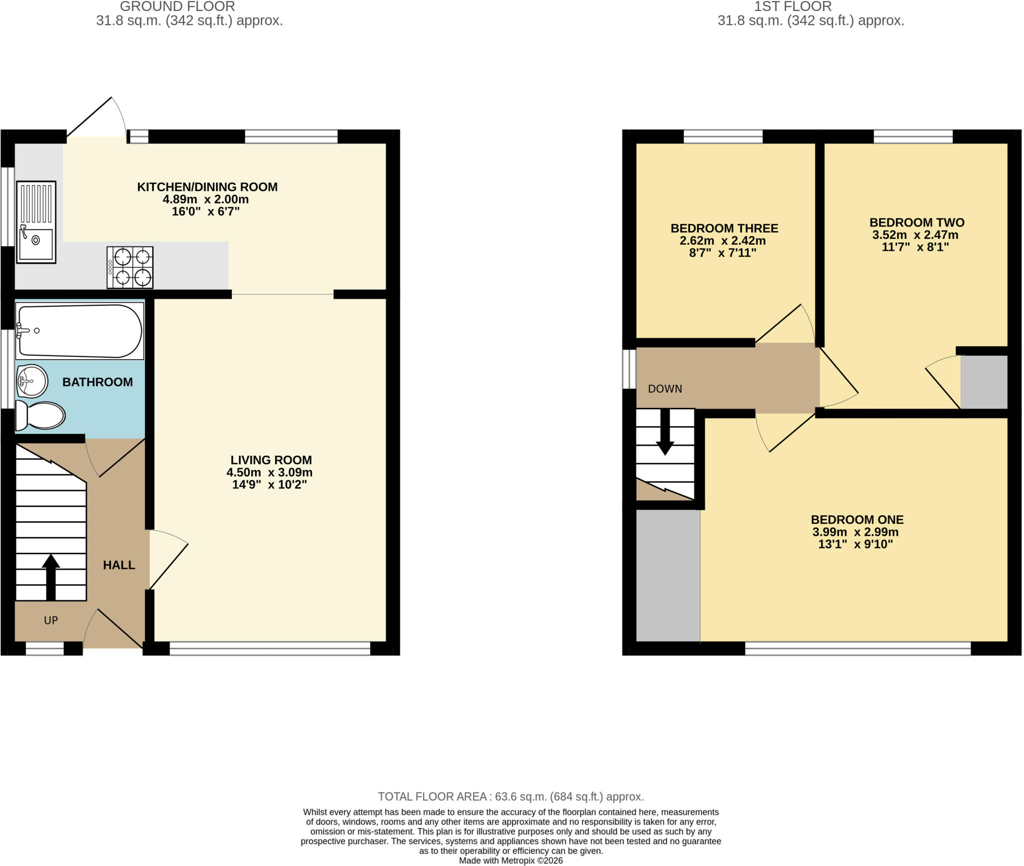 Milton Grove, Bletchley, MK3 floorplan